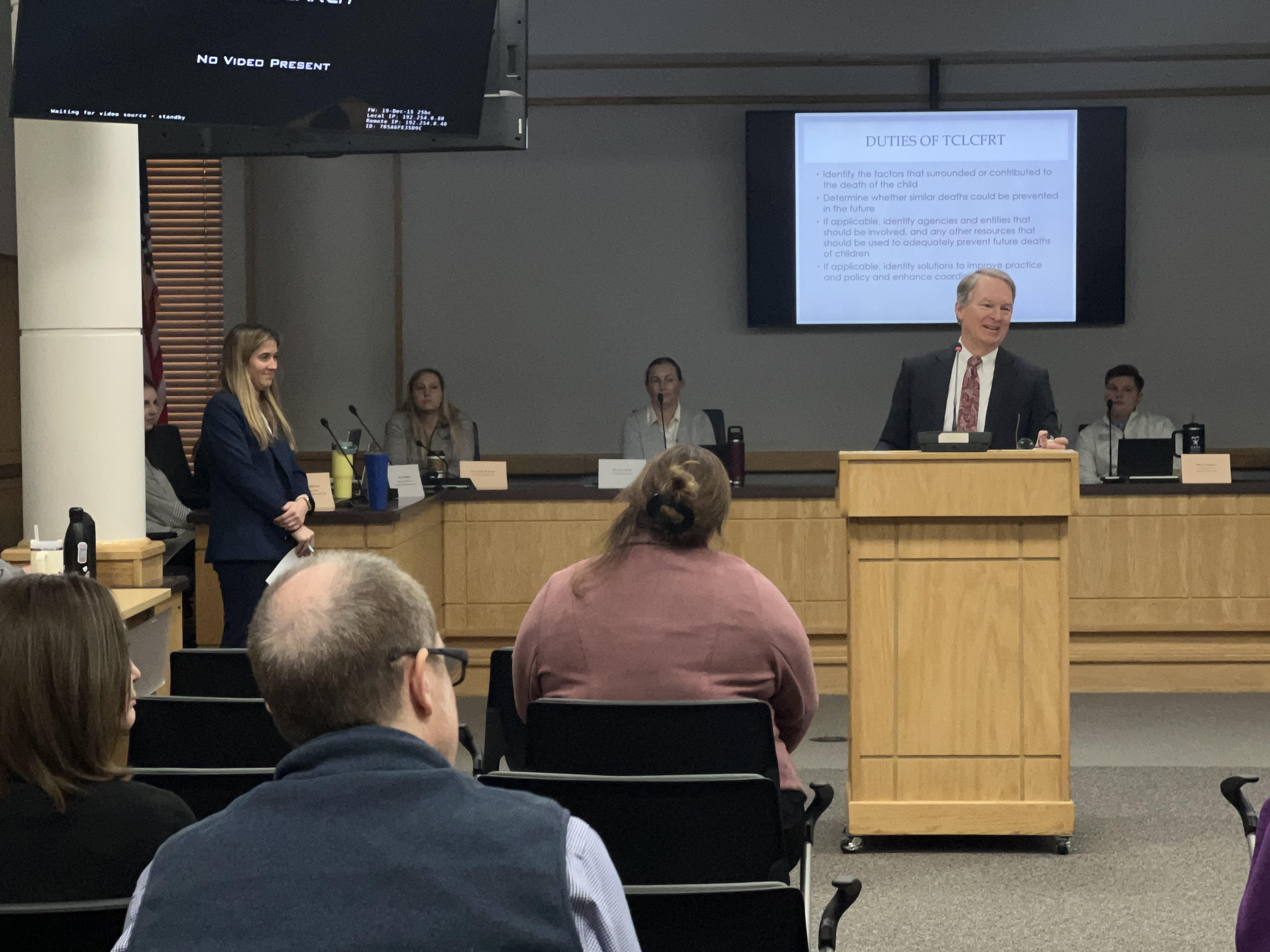 Prosecutor and Deputy speak at TCLCFRT