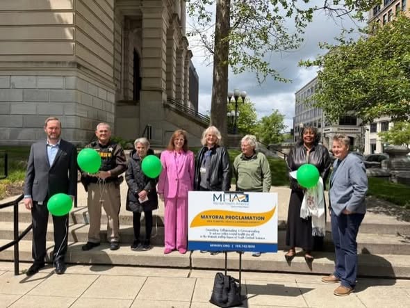 Chief Deputy Prosecuting Attorney Jason Biss attends Mayoral Proclamation for Mental Health Awareness